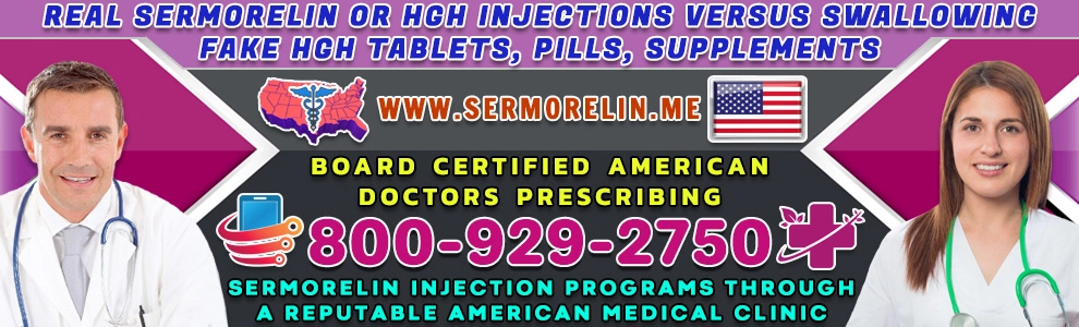 90 real sermorelin or hgh injections versus swallowing fake hgh tablets pills supplements