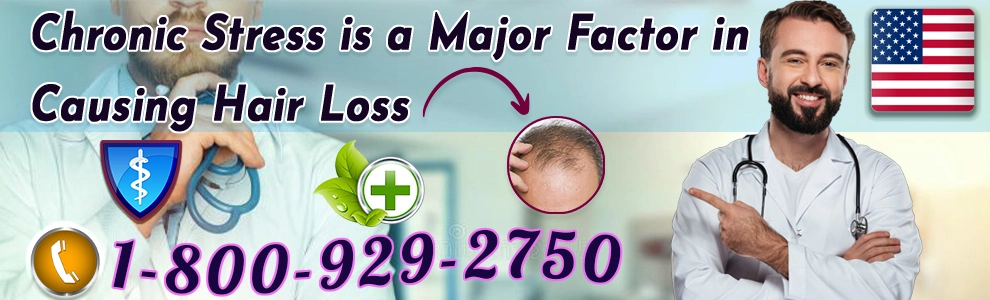 chronic stress is a major factor in causing hair loss header