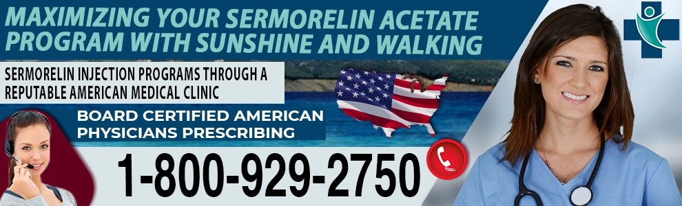 maximizing your sermorelin acetate program with sunshine and walking header