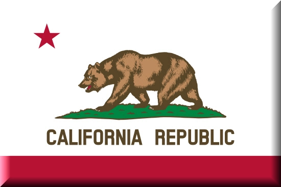 California state flag, medical clinics