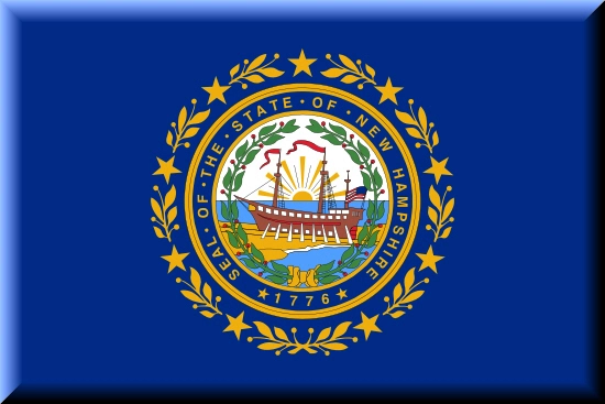 New Hampshire state flag, medical clinics