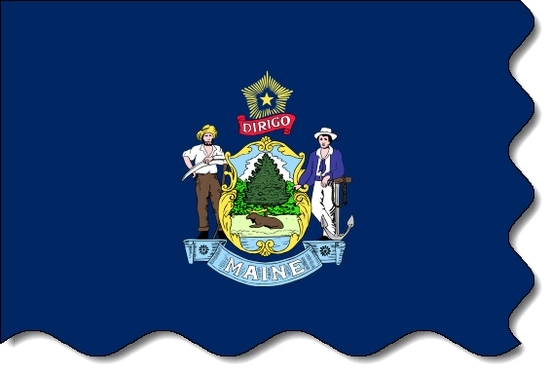 Maine state flag, medical clinics