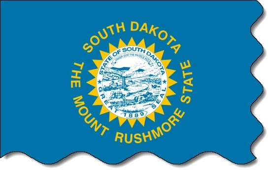 South Dakota state flag, medical clinics