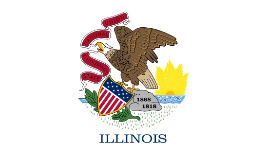 Illinois state flag, medical clinics