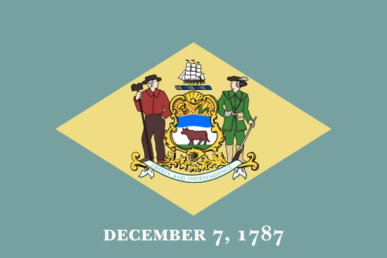 Delaware state flag, medical clinics