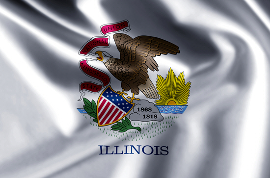 Illinois state flag, blood testing facilities Illinois state flag, medical clinics