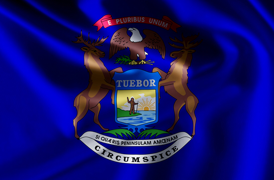 Michigan state flag, blood testing facilities Michigan state flag, medical clinics