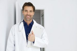 Sermorelin doc with blue shirt and white coat 300x200