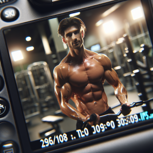 a photorealistic professional appealing image of a good looking and athletic caucasian man exercising in a gym 731 300x300